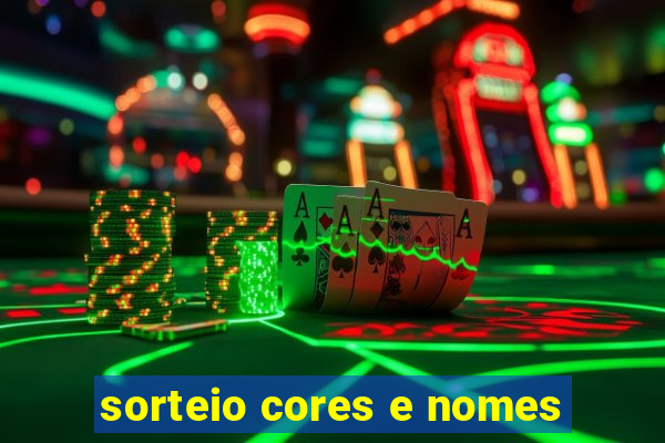 sorteio cores e nomes