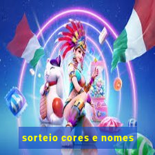 sorteio cores e nomes