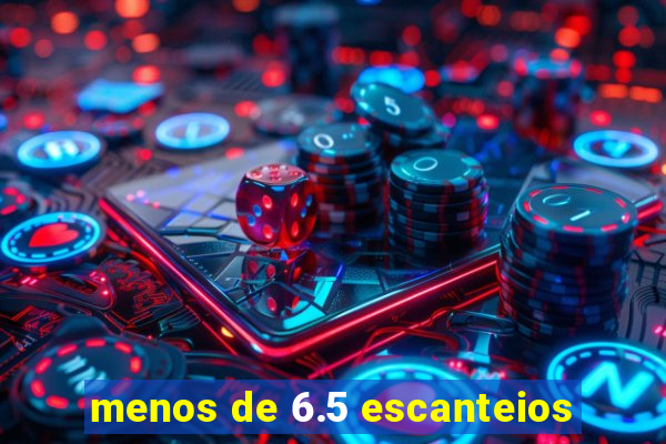 menos de 6.5 escanteios