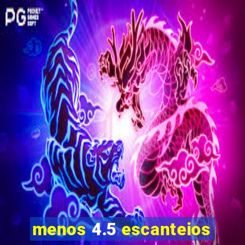 menos 4.5 escanteios