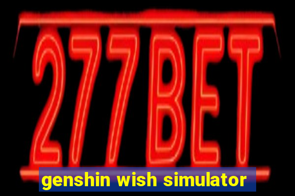 genshin wish simulator