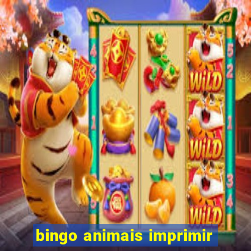 bingo animais imprimir