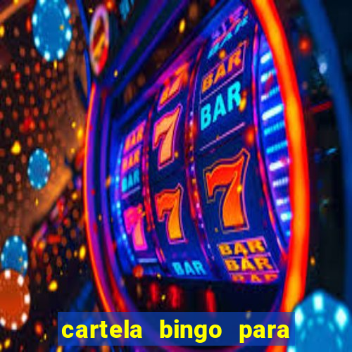 cartela bingo para cha de cozinha imprimir gratis