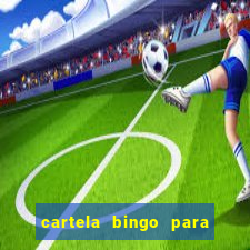 cartela bingo para cha de cozinha imprimir gratis