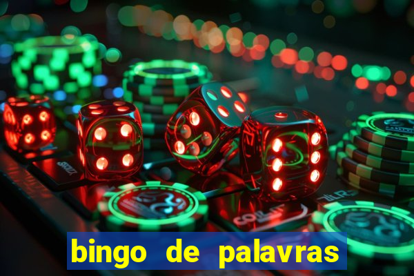 bingo de palavras cha de bebe