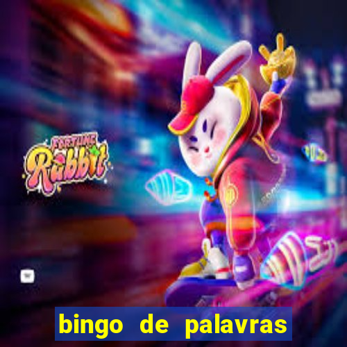 bingo de palavras cha de bebe