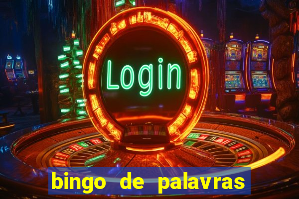 bingo de palavras cha de bebe