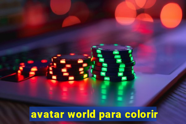 avatar world para colorir