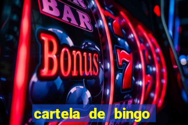 cartela de bingo pra imprimir