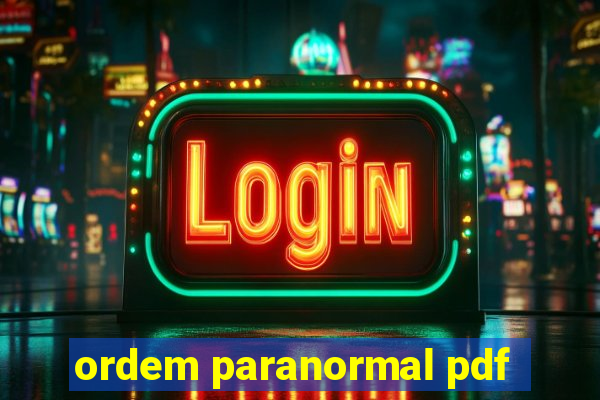 ordem paranormal pdf