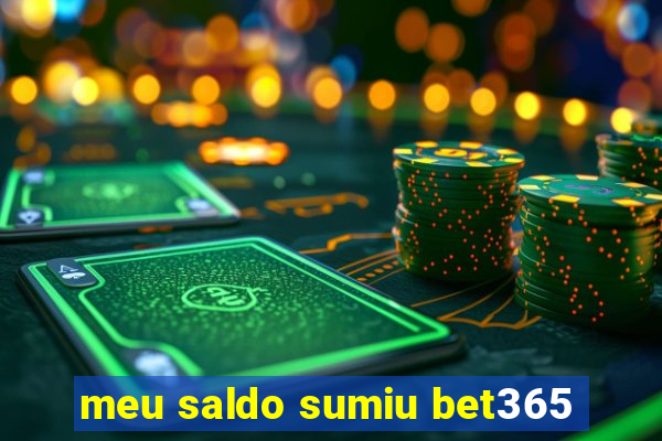 meu saldo sumiu bet365