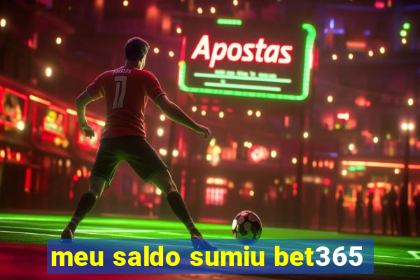 meu saldo sumiu bet365