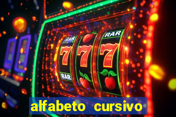 alfabeto cursivo para treinar caligrafia