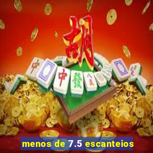 menos de 7.5 escanteios