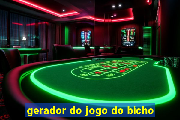 gerador do jogo do bicho