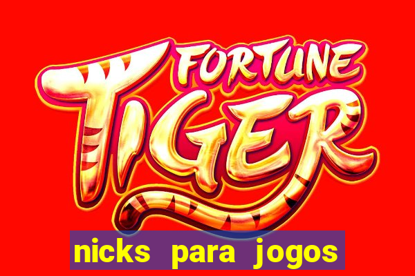 nicks para jogos de tiro