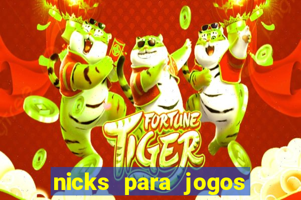 nicks para jogos de tiro