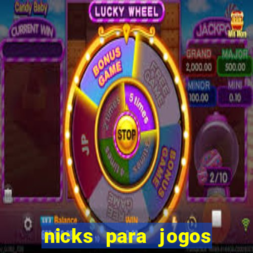 nicks para jogos de tiro