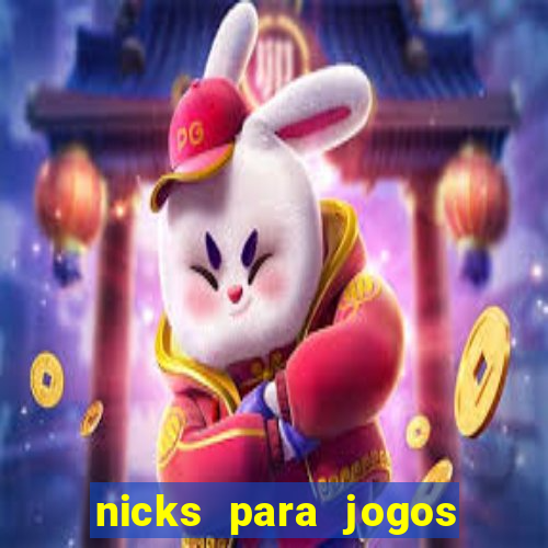 nicks para jogos de tiro