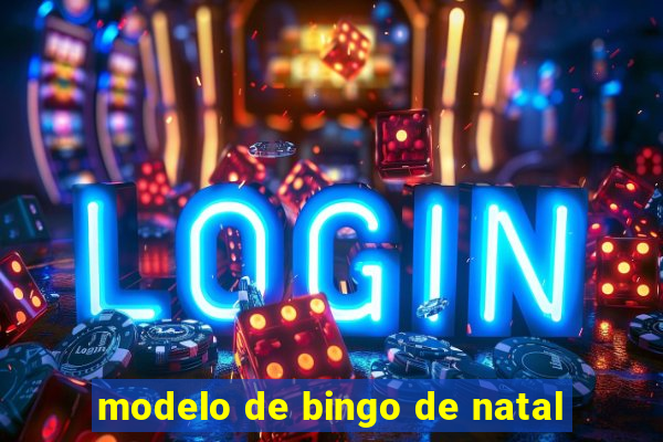 modelo de bingo de natal