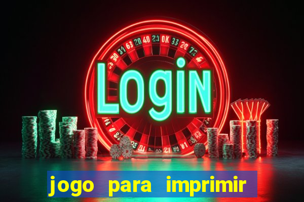 jogo para imprimir e montar