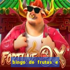 bingo de frutas e legumes para imprimir