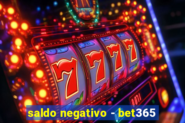 saldo negativo - bet365