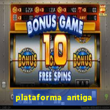 plataforma antiga de jogos