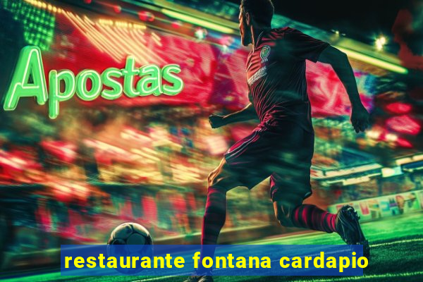 restaurante fontana cardapio