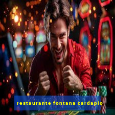 restaurante fontana cardapio