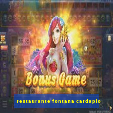 restaurante fontana cardapio