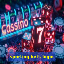 sporting bets login