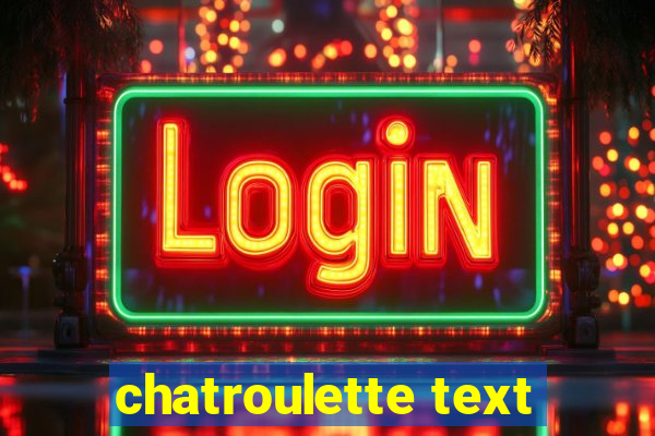 chatroulette text