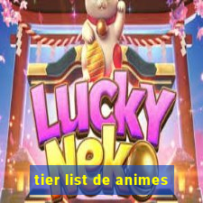 tier list de animes