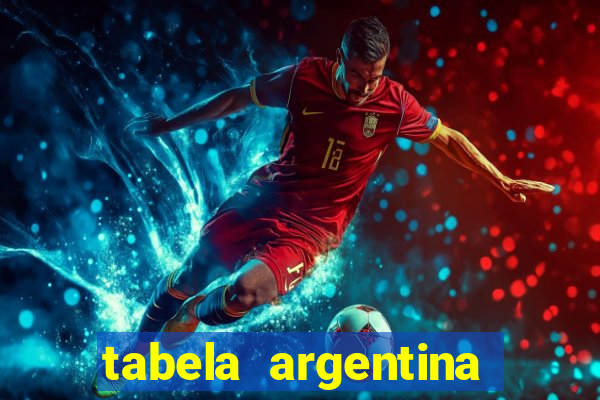 tabela argentina torneo betano