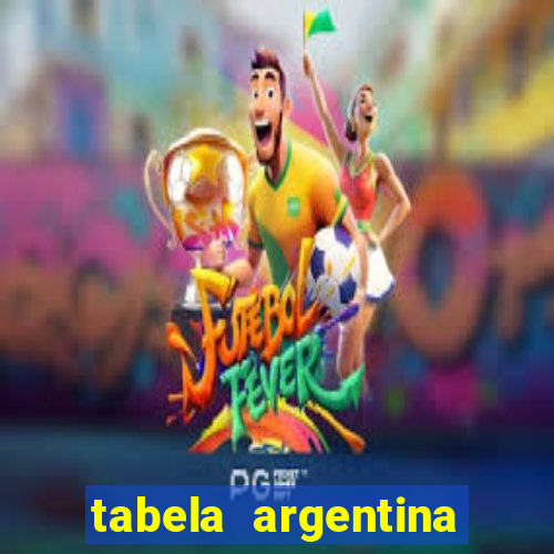 tabela argentina torneo betano