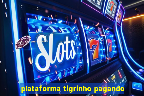 plataforma tigrinho pagando