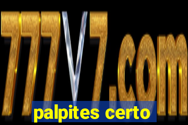 palpites certo