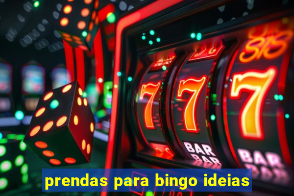 prendas para bingo ideias