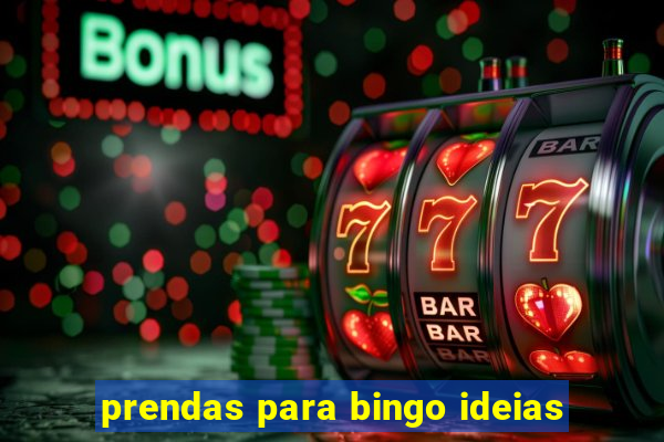 prendas para bingo ideias