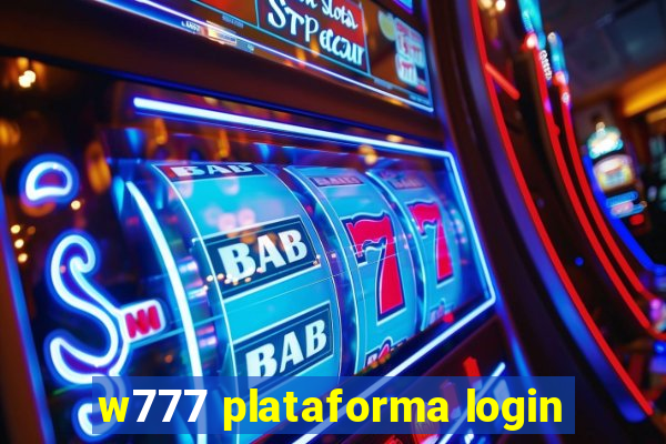 w777 plataforma login