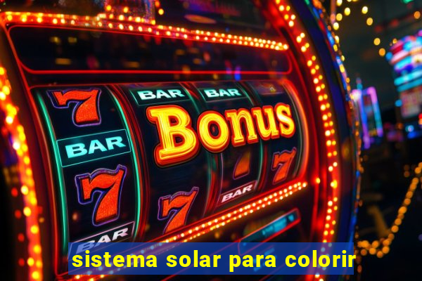 sistema solar para colorir