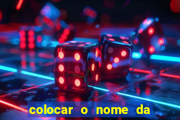 colocar o nome da pessoa no congelador