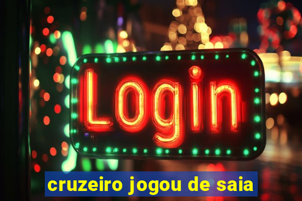 cruzeiro jogou de saia