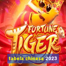 tabela chinesa 2023