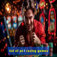 list of ps1 racing games