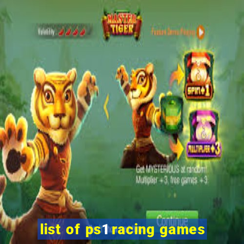 list of ps1 racing games