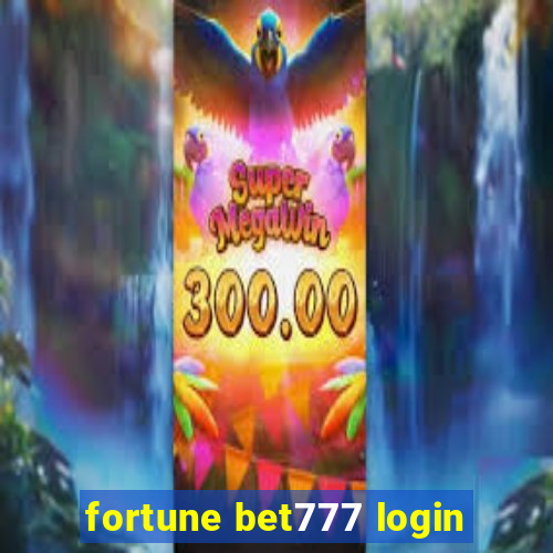 fortune bet777 login