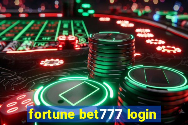 fortune bet777 login