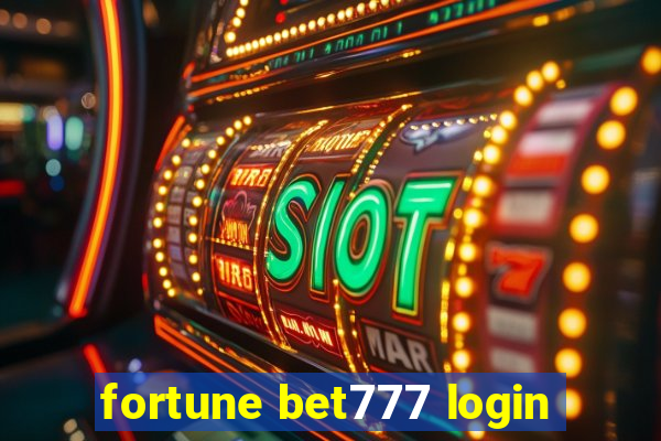 fortune bet777 login